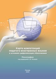 Карта компетенций педагога иностранных языков в условиях цифровизации образования