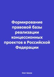 Формирование правовой базы реализации концессионных проектов в Российской Федерации